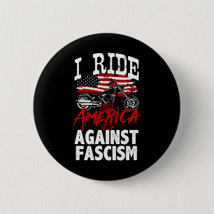 Bóton Redondo 5.08cm Mota anti-Trump resiste contra protesto do fascism