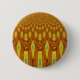 Bóton Redondo 5.08cm Motif africano tribal