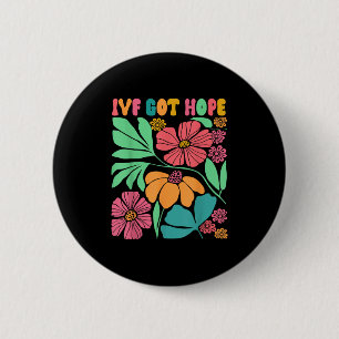 Bóton Redondo 5.08cm Motivação Inspirada Ivf Mama Wildflower Ivf Mãe