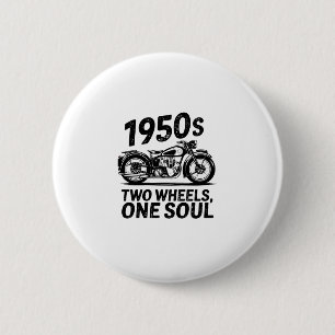 Bóton Redondo 5.08cm Motocicleta de Duas Rodas, Uma Alma