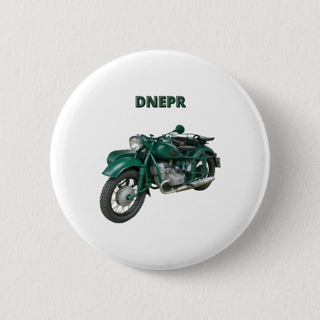 Bóton Redondo 5.08cm Motociclo Dnepr (Frente)