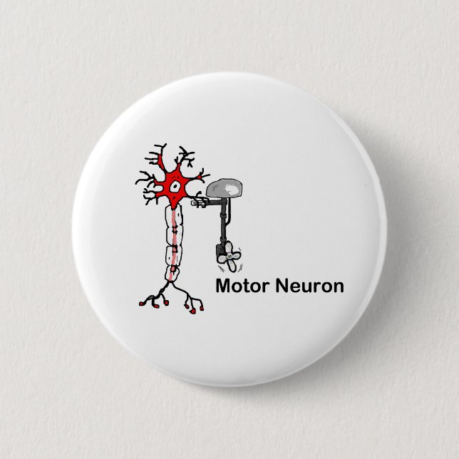 Bóton Redondo 5.08cm Motor Neuron (Frente)