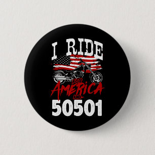Bóton Redondo 5.08cm Motorcycle Biker Anti Trump 50501 Pro-Democracia R