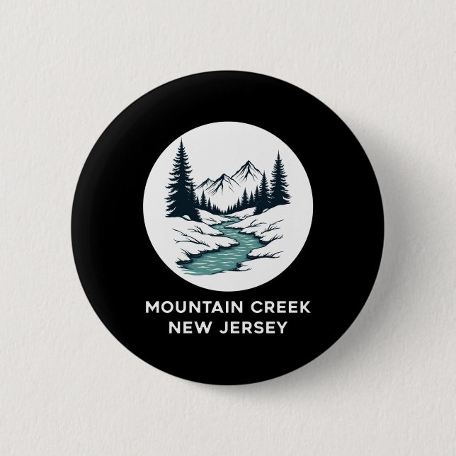 Bóton Redondo 5.08cm Mountain Creek New Jersey Sticker (Frente)