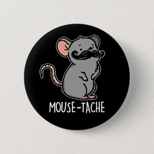 Bóton Redondo 5.08cm Mouse Engraçado Engraçado Pun Dark BG