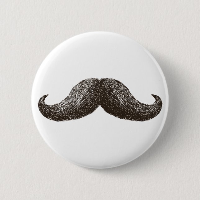 Bóton Redondo 5.08cm Moustache do La (luz) (Frente)