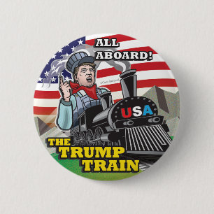Bóton Redondo 5.08cm Movimento americano político EUA do TREM de Donal