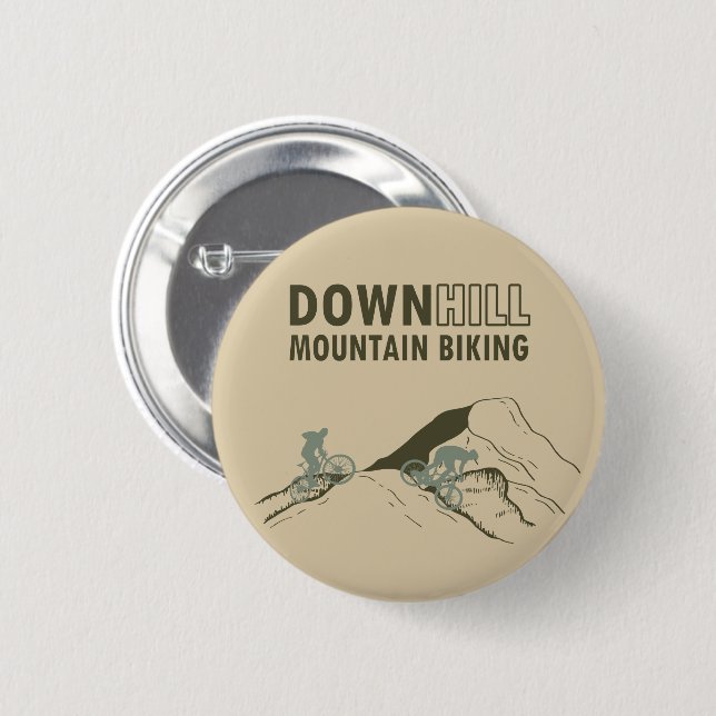 Bóton Redondo 5.08cm MTB Downhill Bicicleta de Montanha (Frente & Verso)