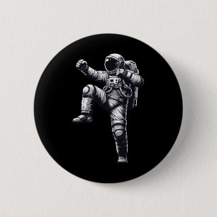 Bóton Redondo 5.08cm Muay Thai Astronaut Kickboxing