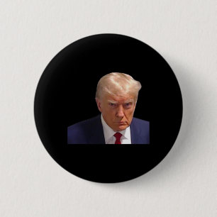 Bóton Redondo 5.08cm Mugshot Trump 1rua Foto Donald Prison Mug Shot C