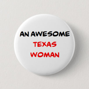 Bóton Redondo 5.08cm mulher do texas, incrível