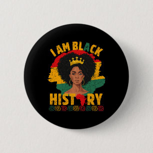 Bóton Redondo 5.08cm Mulher negra História negra mulheres africanas His