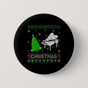 Bóton Redondo 5.08cm Mulher Piano Xmas Tree Lighting Feia De Natal