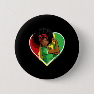 Bóton Redondo 5.08cm Mulheres Afro-Americanas Negras Melanina Junteen
