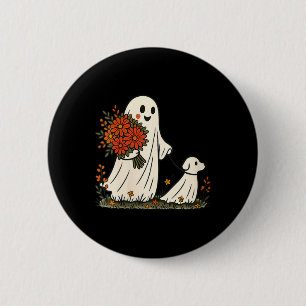 Bóton Redondo 5.08cm Mulheres Fantasma Caminhando Cachorro Assustador D