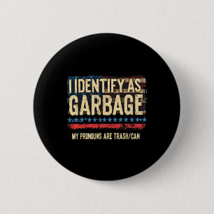 Bóton Redondo 5.08cm Mulheres Meninas Que Eu Identifico Como Garbyge En