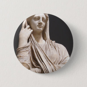 Bóton Redondo 5.08cm Mulheres romanas imperiais - estátua