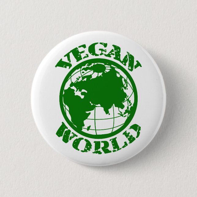Bóton Redondo 5.08cm Mundo do Vegan (Frente)