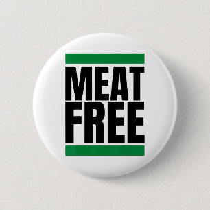 Bóton Redondo 5.08cm Musculação Vegana Sem Carne Vegana Straight Edge