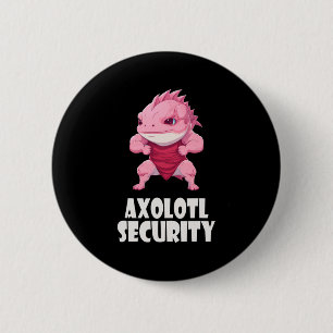 Bóton Redondo 5.08cm Músculos Engraçados De Segurança Axolotl Hallow