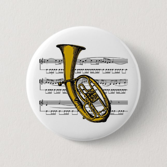 Bóton Redondo 5.08cm Musical 04 B da tuba (Frente)