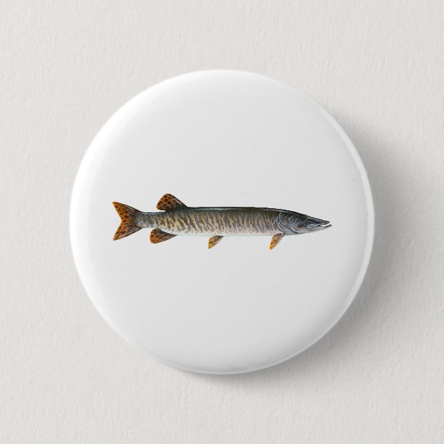 Bóton Redondo 5.08cm Musky - Muskellunge (Frente)