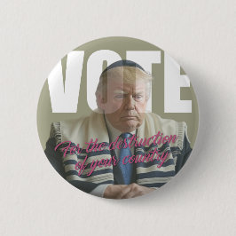 Bóton Redondo 5.08cm MV Metaverso VOTE Trump