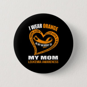 Bóton Redondo 5.08cm Na minha memória da minha mãe, LEUKEMIA, SENSIBILI