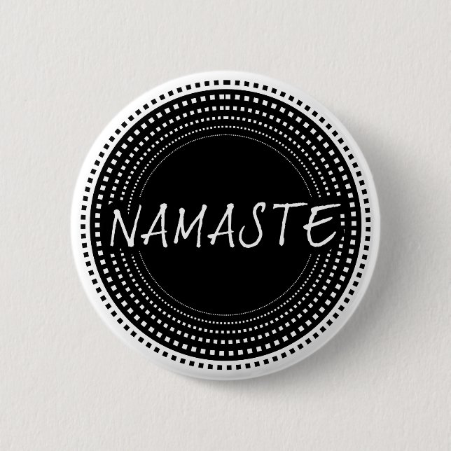 Bóton Redondo 5.08cm Namaste (Frente)