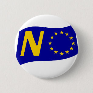 Bóton Redondo 5.08cm Não à União Europeia