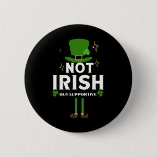 Bóton Redondo 5.08cm Não Irlandês Mas Divertido Apoiante Pub Crawl Irla