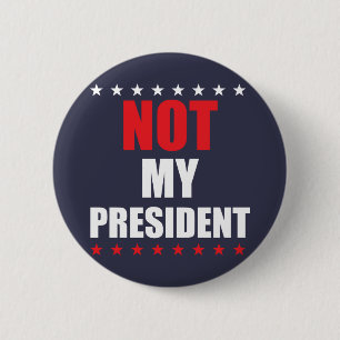 BÓTON REDONDO 5.08CM NÃO MEU PRESIDENTE CRACHÁ PIN BOTÃO