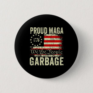 Bóton Redondo 5.08cm Não Somos Garbyge Vote Trump Para O Presidente 202