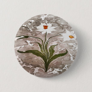 Bóton Redondo 5.08cm Narciso Em Marble