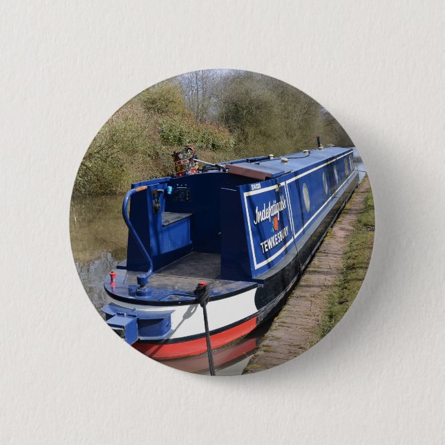 Bóton Redondo 5.08cm Narrowboat infatigável (Frente)