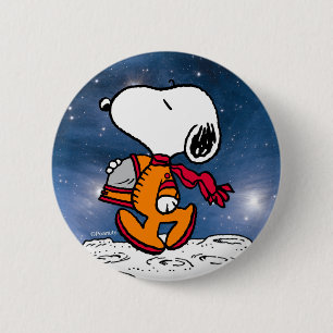 Bóton Redondo 5.08cm NASA  Snoopy
