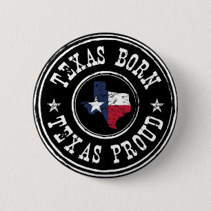 Bóton Redondo 5.08cm Nascer de Texas do vintage - Texas orgulhoso