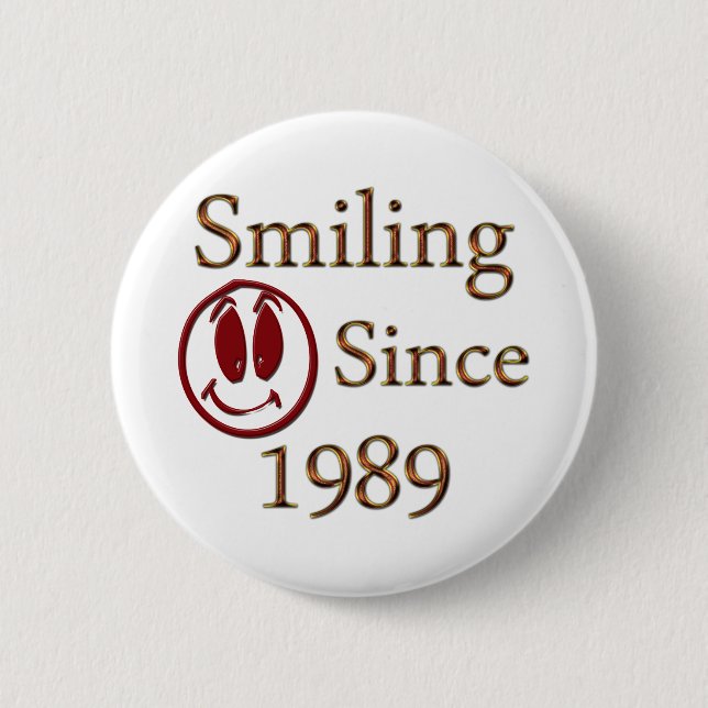 Bóton Redondo 5.08cm Nascer em 1989 (Frente)