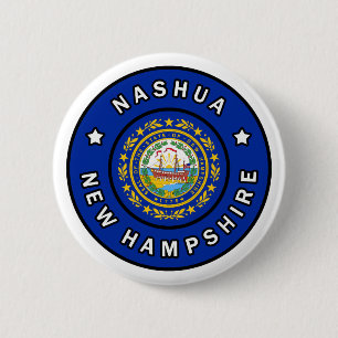 Bóton Redondo 5.08cm Nashua New Hampshire