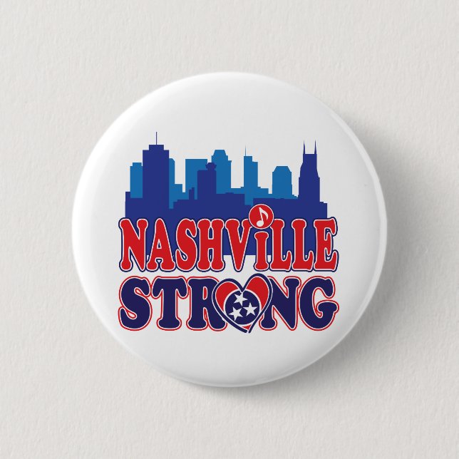 Bóton Redondo 5.08cm Nashville-Strong-Skyline-and-Music-Note (Frente)