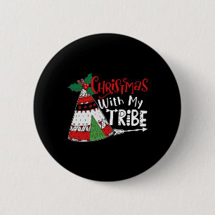 Bóton Redondo 5.08cm Natal Com Minha Tribo