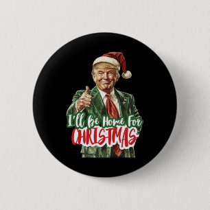 Bóton Redondo 5.08cm Natal Donald Trump Presidente 2024 Dançar Funn
