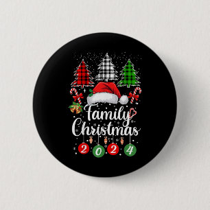 Bóton Redondo 5.08cm Natal Familiar 2024 Correspondência Ofertas Xmas S
