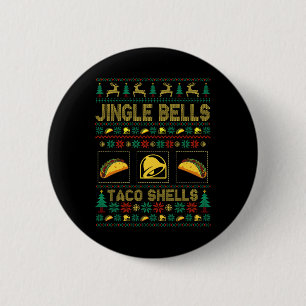 Bóton Redondo 5.08cm Natal Jingle Bells Taco Conchas Frio Xmas