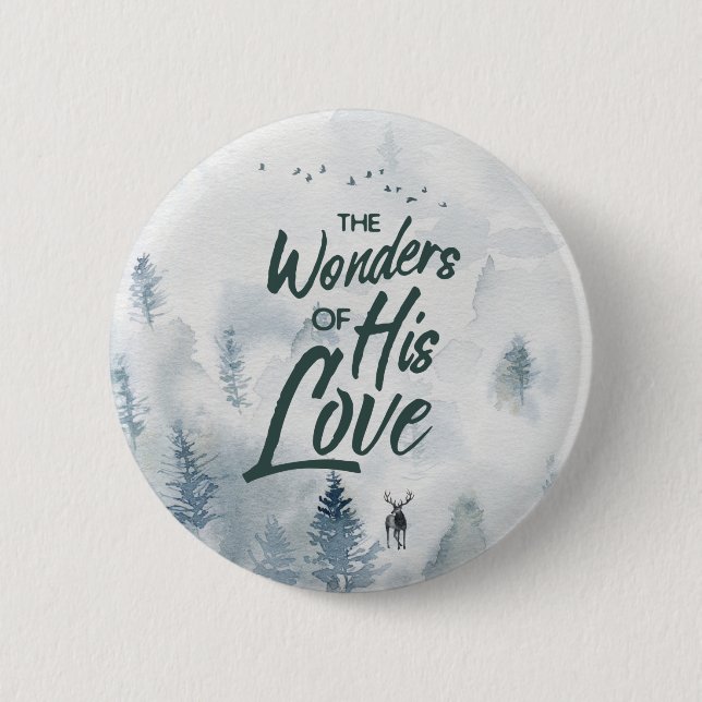 Bóton Redondo 5.08cm Natal Religioso Admira de Sua Abençoação (Frente)