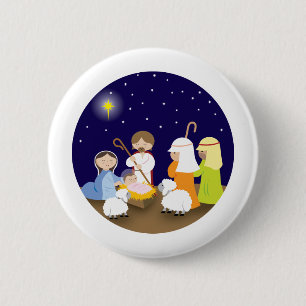 Bóton Redondo 5.08cm Natividade do Senhor