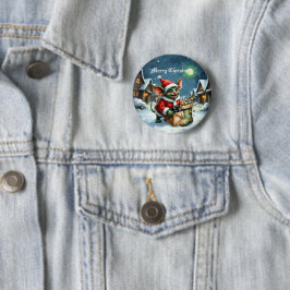 Bóton Redondo 5.08cm Naughty List Delivery: The Goblin Clause Chronicle