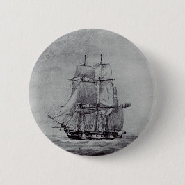 Bóton Redondo 5.08cm Navios Gráficos de Arte Fina Oceanic Trek