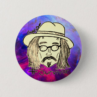 Bóton Redondo 5.08cm Nebulosa Espacial - pin "Survivor"/