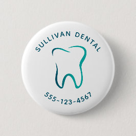 Bóton Redondo 5.08cm Negócios com Dentista dentária de Odondômen